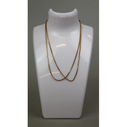 64 - 18ct gold chain approx 6.9g