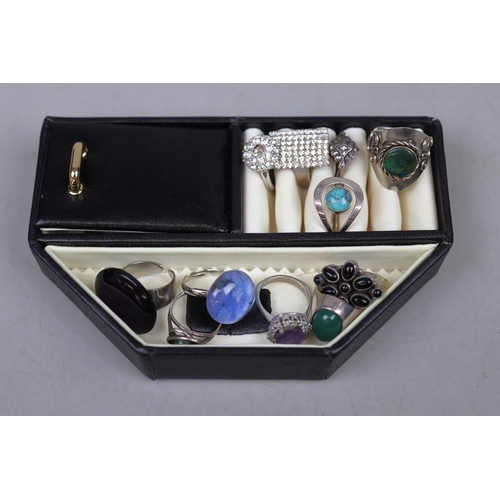 97 - Collection of rings etc to include silver