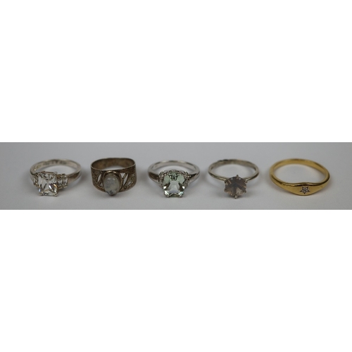 99 - 5 silver rings