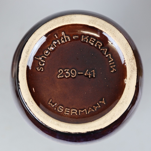 113 - West Germany pottery Vase (X3)