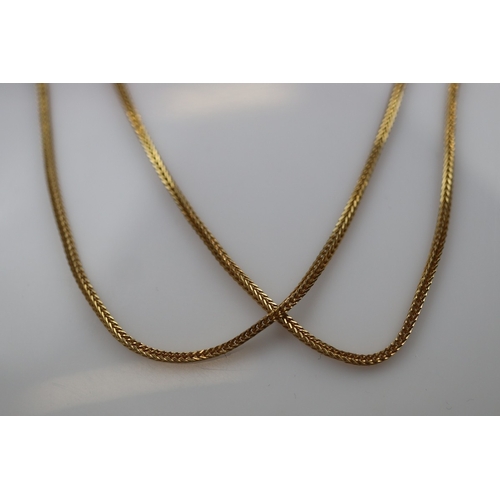 64 - 18ct gold chain approx 6.9g