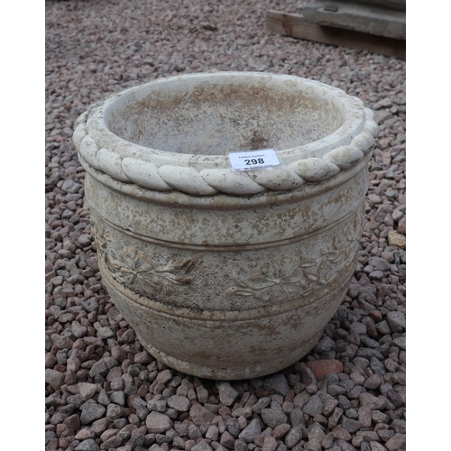 298 - Round stone planter