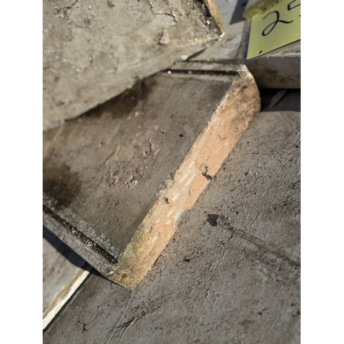 25 - 9 pieces of slightly angled cut stone (24 inches x 12 inches) - PLEASE NOTE: Lots 1 to 30 are in sit... 