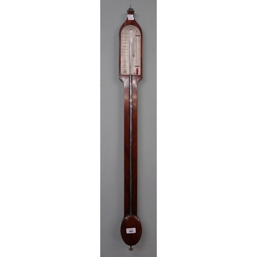460 - Stick barometer by Baltasar Knie 1776-1815 Edinburgh