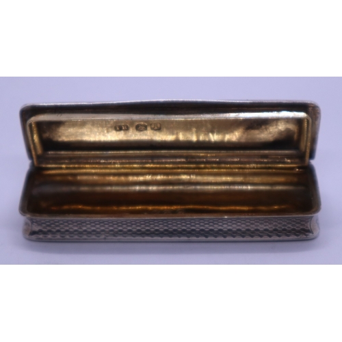 24 - Antique hallmarked silver box. 32g approx