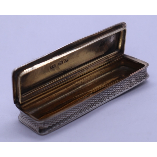 24 - Antique hallmarked silver box. 32g approx