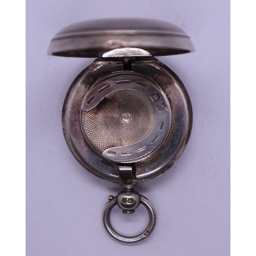 40 - Antique silver sprung coin case. 32g approx