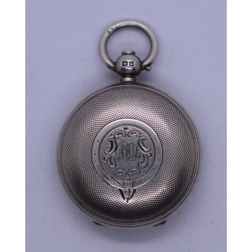 40 - Antique silver sprung coin case. 32g approx
