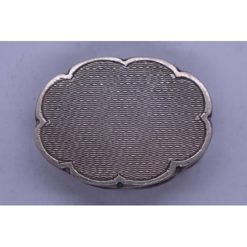 42 - Antique silver box. 25g approx