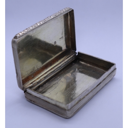 54 - Antique silver box. 52g approx