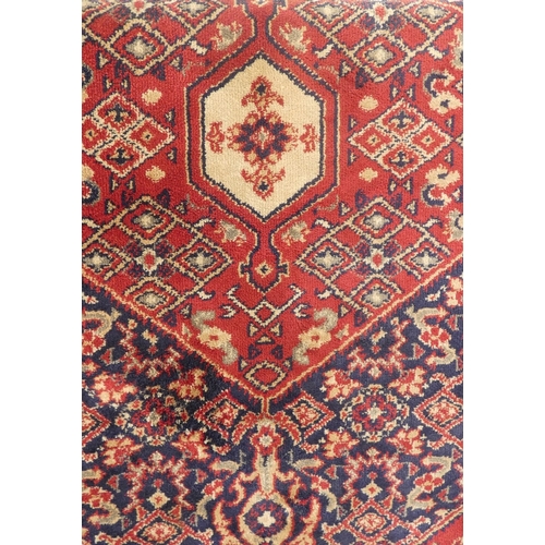 Small patterned silk effect rug