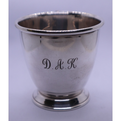 59 - Hallmarked silver christening mug