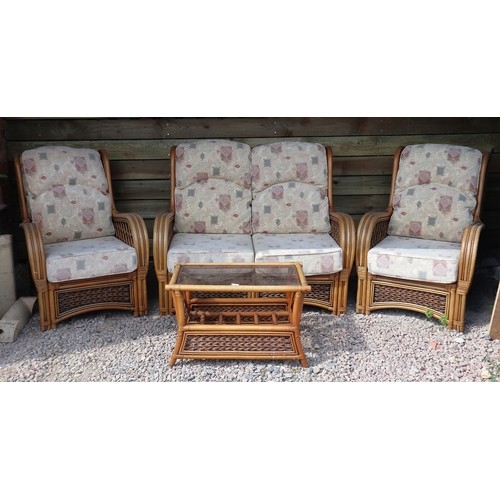 3 piece conservatory set with coffee table