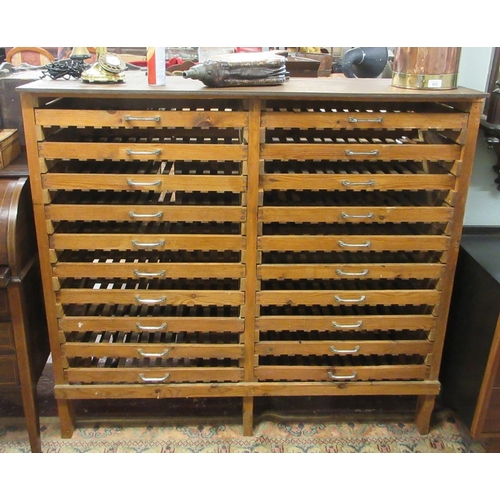 550 - Vintage pine apple storage rack - W: 132cm D: 40cm H: 123cm
