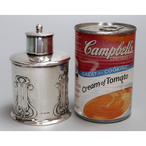 2 - Hallmarked silver tea caddy - Approx weight 157gSheffield, Roberts & Belk Ltd, 1901