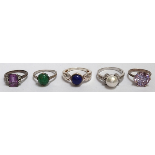 28 - 10 silver rings