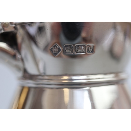 41 - Hunting interest - Late Victorian hallmarked silver water jug by John Mason, Sheffield 1899 - ivory ... 