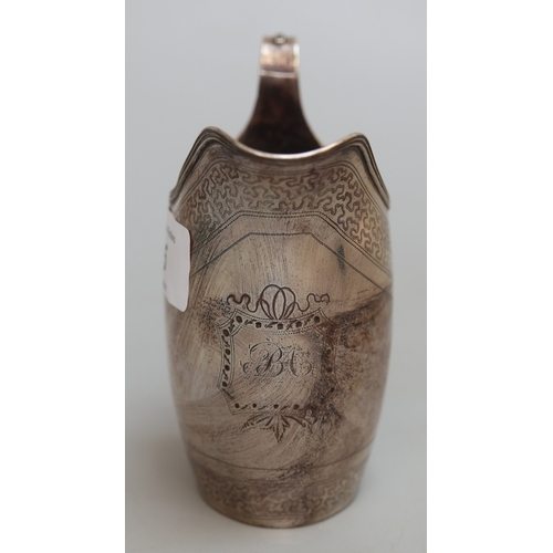 5 - Hallmarked silver cream jug - Approx weight 114g