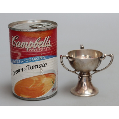 8 - Small hallmarked silver trophy - Approx weight 55.38g - Approx H: 6cm