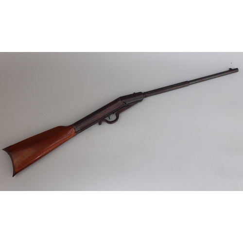 157 - Pre-War German .177 Gem/Eisenwerke break barrel air rifle, part octagonal barrel with inscription on... 