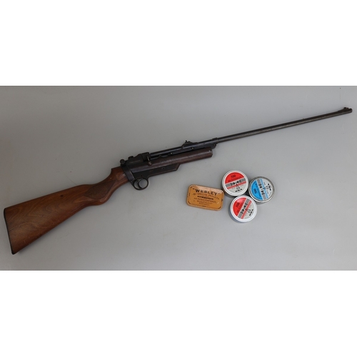 160 - Webley Service air rifle Mk2 in carry case together with collection of pellets