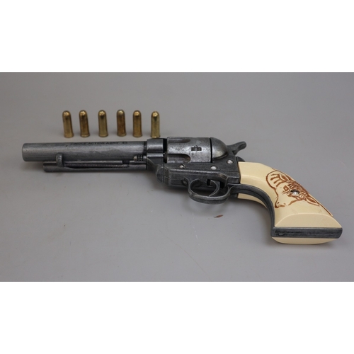 164 - Replica colt single action army .45 with six replica bullets