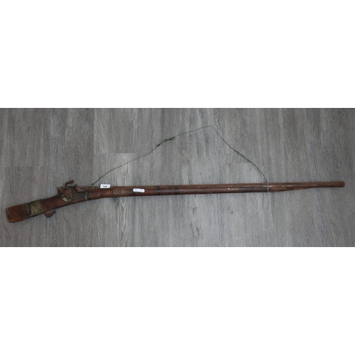 168 - 18thC Indian matchlock musket A/F
