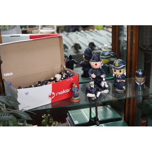 187 - Collection of policemen figures