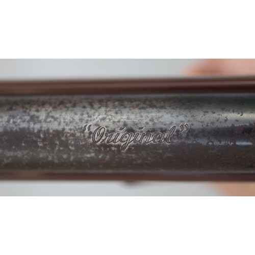 132 - 1970's German 'Original' mod.5, break-barrel, .22 air pistol, brown composite grip