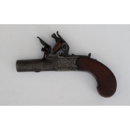 133 - 50 bore flintlock pocket pistol,1.5