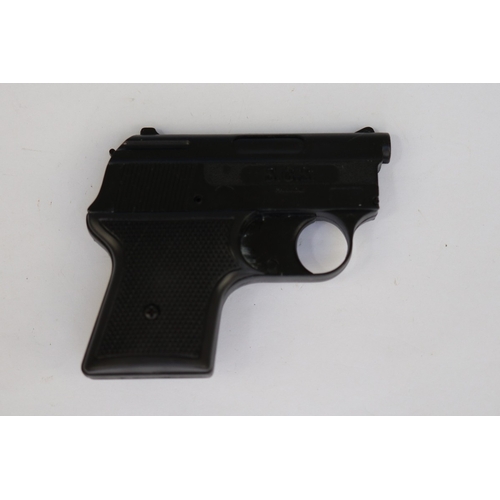 148 - 2 X SGS Domino 310 6mm blank-firing Starting Pistols, in original packaging, in as new condition