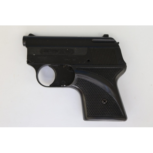 148 - 2 X SGS Domino 310 6mm blank-firing Starting Pistols, in original packaging, in as new condition