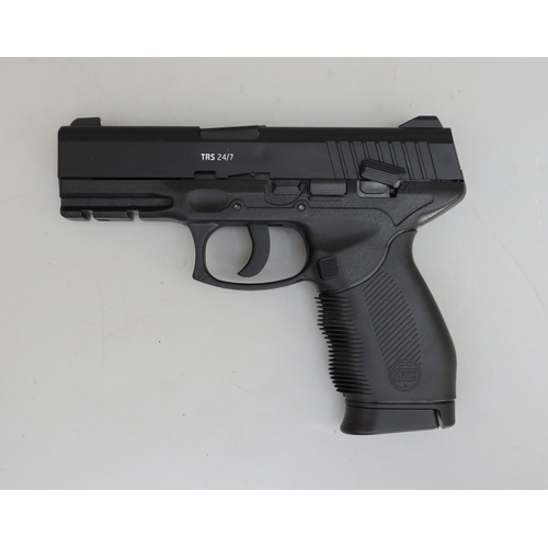 150 - Gletcher TRS 24/7 Co2 .177 BB air pistol, automatic, multi-shot, 19-shot magazine, in as new conditi... 