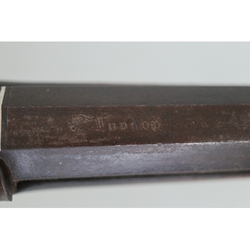 153 - Mid 19thC 15 bore percussion cap sporting rifle, lock inscribed 'H. Nock' also with foliage and game... 