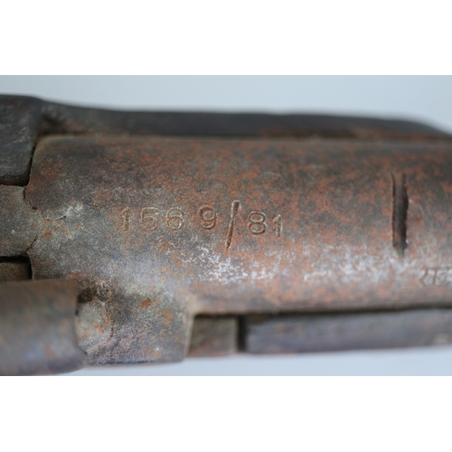 159 - 19th Indian Cavalry percussion carbine with ramrod