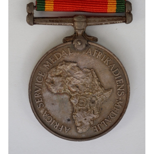 16 - 4 Medals - British Straits Settlements, Commonwealth Defence, South African Service & medal insi... 