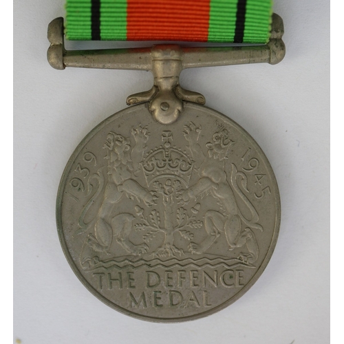 16 - 4 Medals - British Straits Settlements, Commonwealth Defence, South African Service & medal insi... 