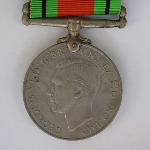16 - 4 Medals - British Straits Settlements, Commonwealth Defence, South African Service & medal insi... 