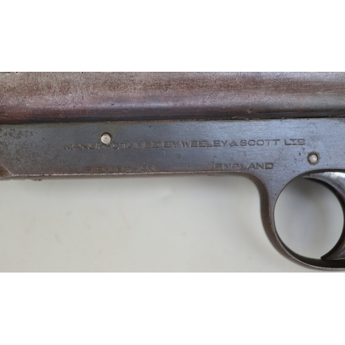 160 - Webley Service air rifle Mk2 in carry case together with collection of pellets