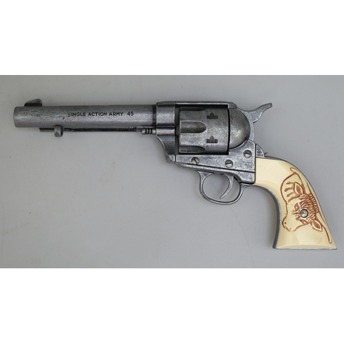 164 - Replica colt single action army .45 with six replica bullets