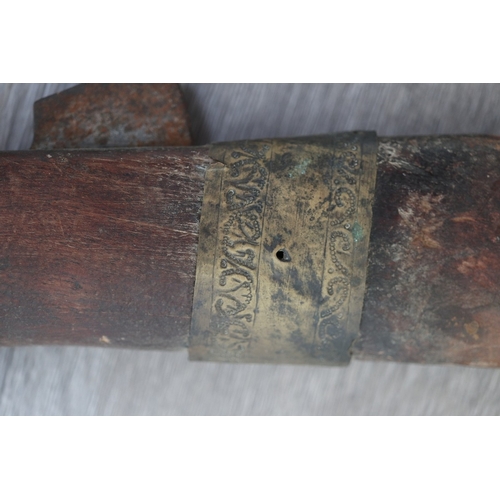 168 - 18thC Indian matchlock musket A/F