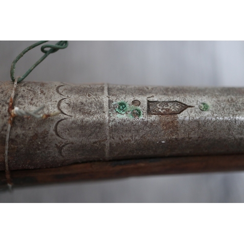 168 - 18thC Indian matchlock musket A/F