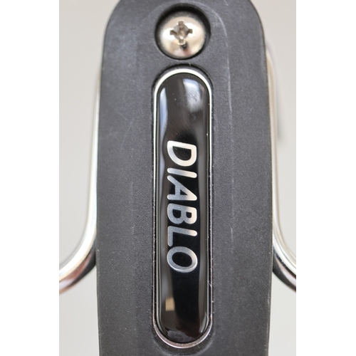 171 - Barnett Diablo slingshot, with full tin of Milbro 11mm glass BB shot (60pcs)