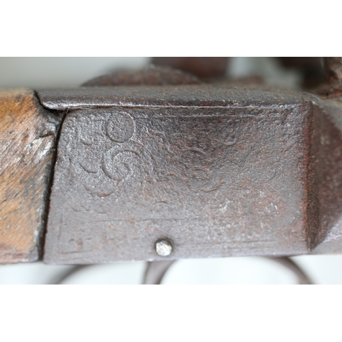 175 - 19thC side by side double barrel box action percussion pistol A/F