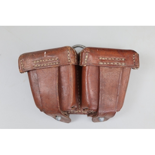 177 - Leather ammunition belt & pouches