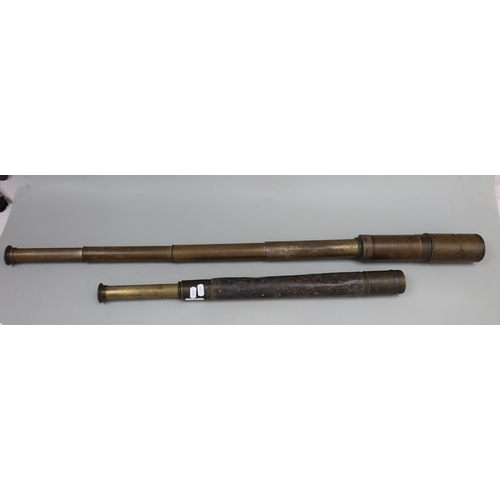 180 - 2 Merchant Navy telescopes