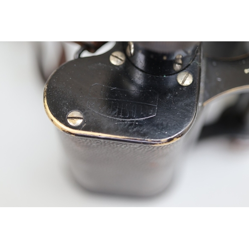181 - Antique Carl Zeiss binoculars & case