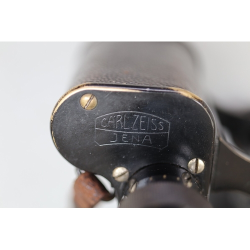 181 - Antique Carl Zeiss binoculars & case