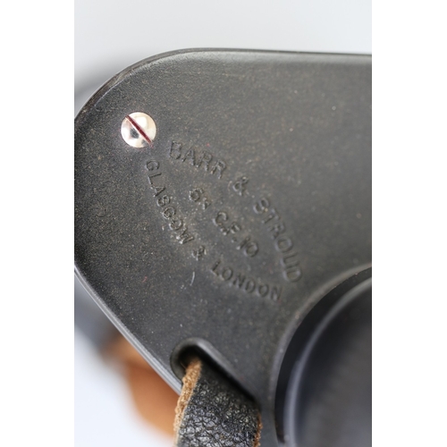 182 - Barr & Stroud LTD set of binoculars C.F .10 (Glasgow & London)