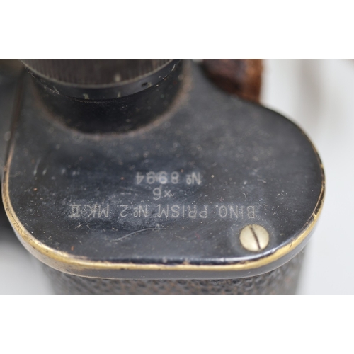 183 - Kershaw & Son set of military binoculars MKII No.8994 (Leeds - 1937)